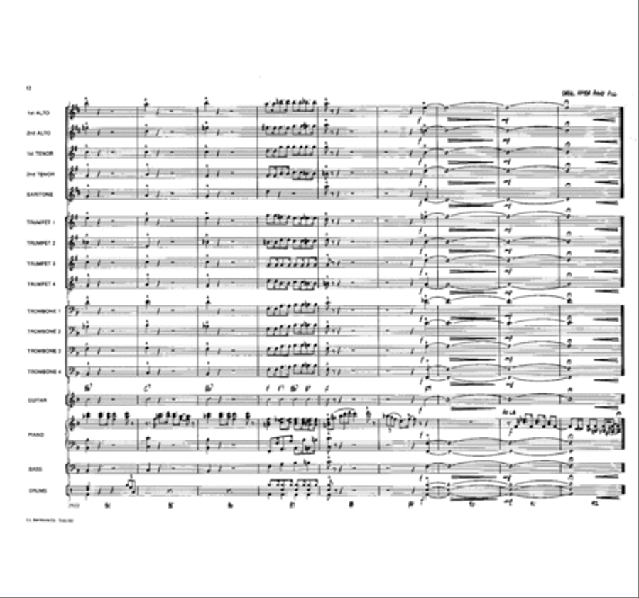 Beale Street Boogie Jazz Ensemble scores gallery preview page 12