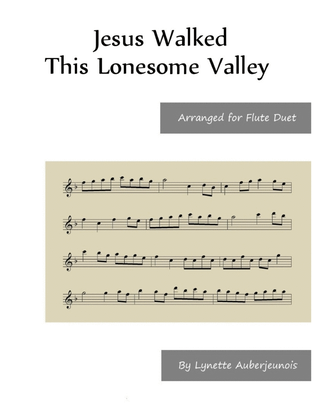 Book cover for Jesus Walked This Lonesome Valley - Flute Duet