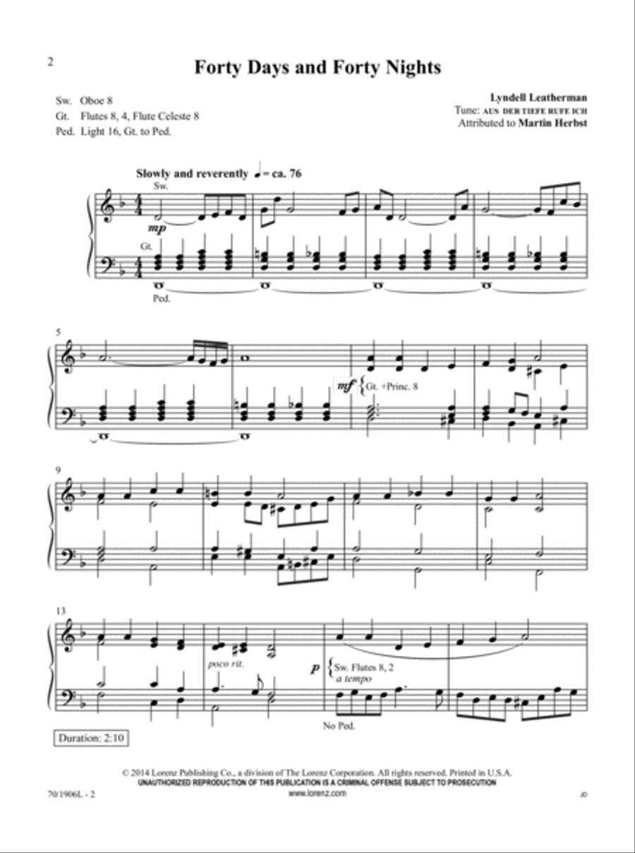 Easy Organ Library, Vol. 57 Organ scores gallery preview page 2