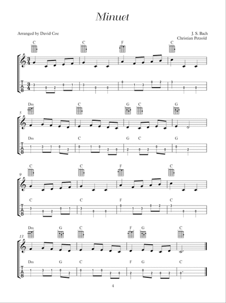 Favorite Classical Themes for Ukulele Acoustic Guitar scores gallery preview page 5