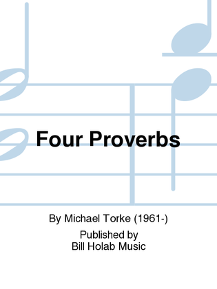 Book cover for Four Proverbs
