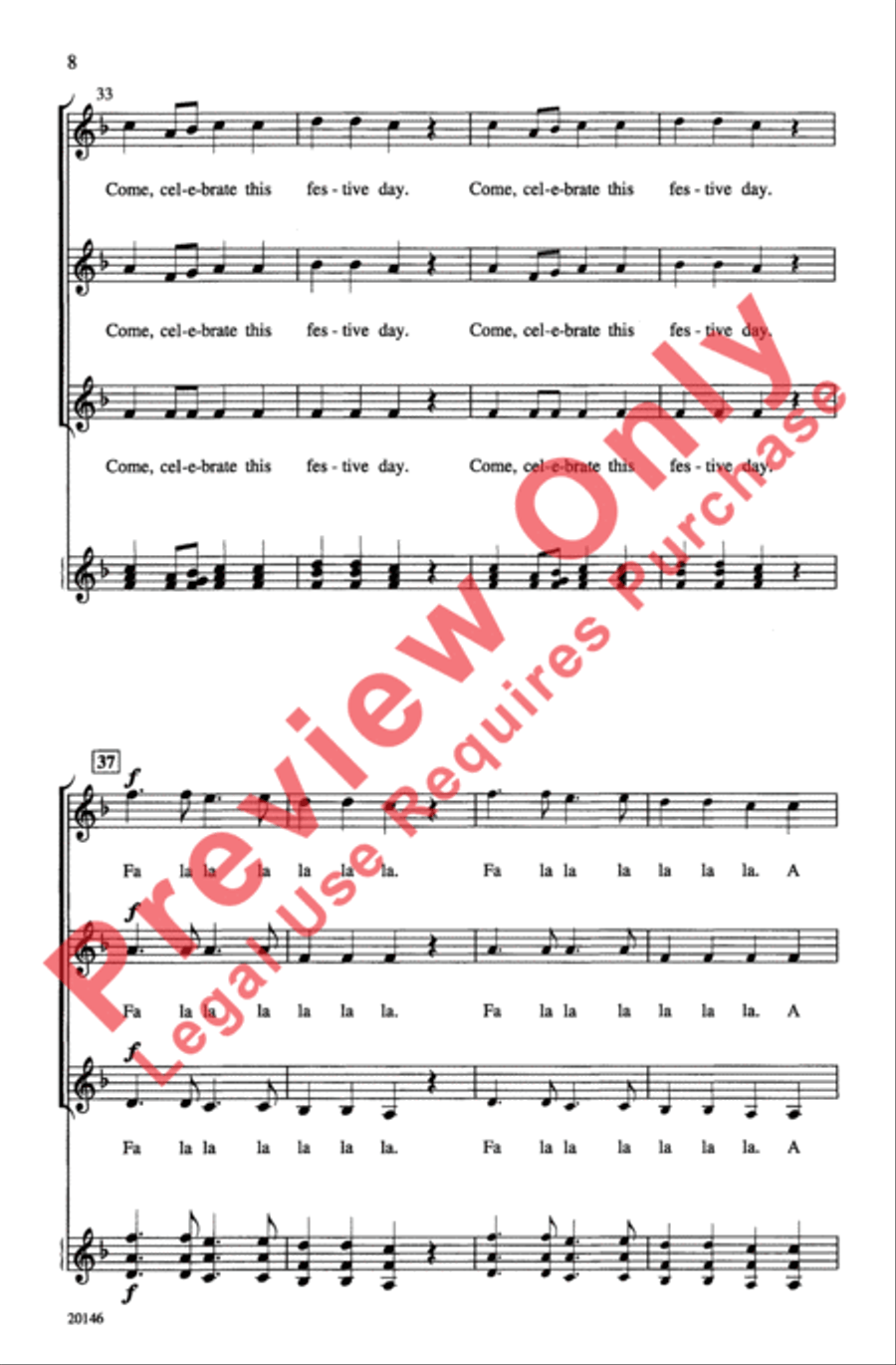Three New Madrigals Women's Choir scores gallery preview page 8