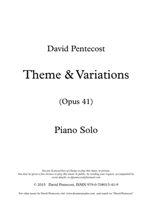 Theme & Variations, Opus 41