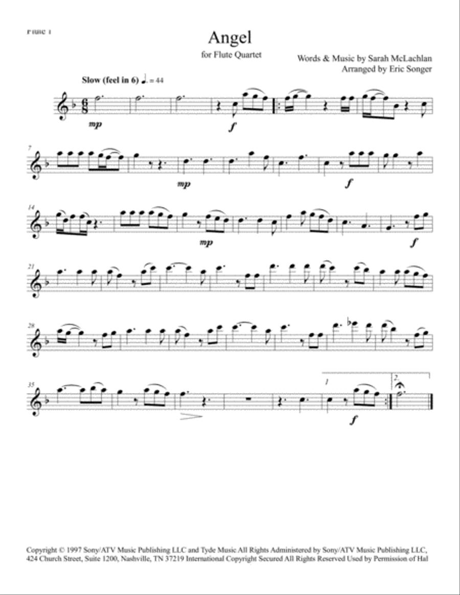 Angel Woodwind Quartet scores gallery preview page 1