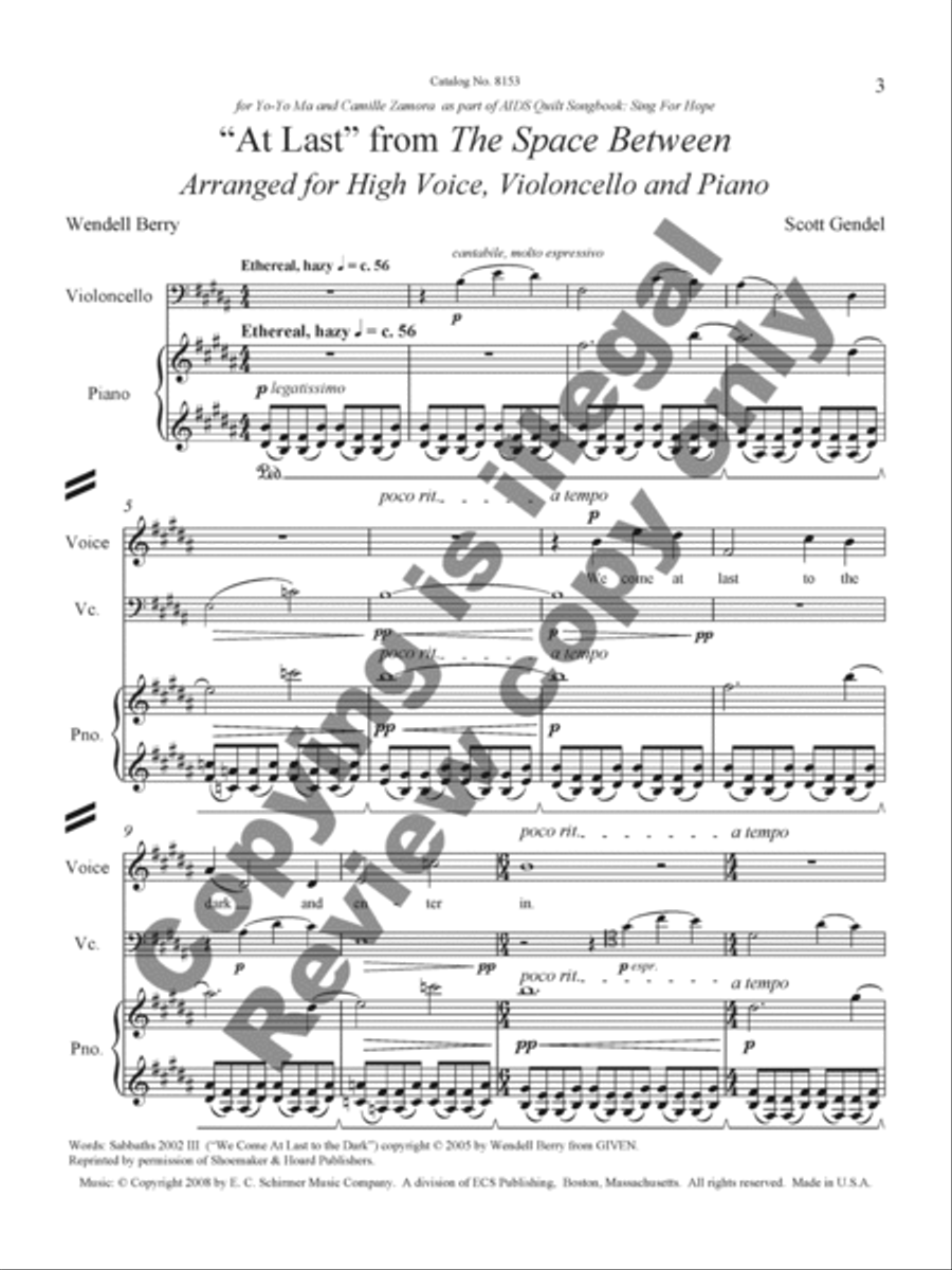 <br>Sheet music extract