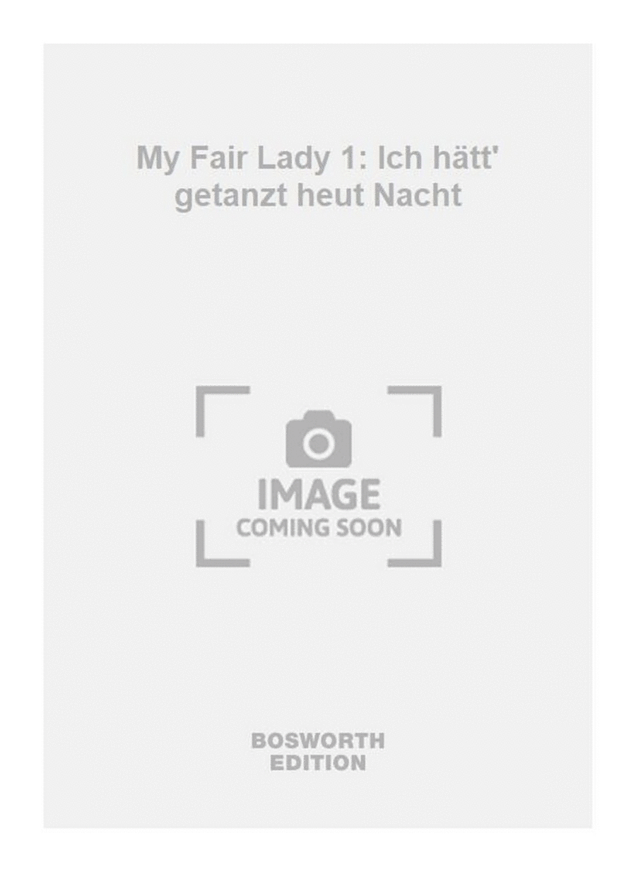 My Fair Lady 1: Ich hätt' getanzt heut Nacht Men's Choir scores gallery preview page 1