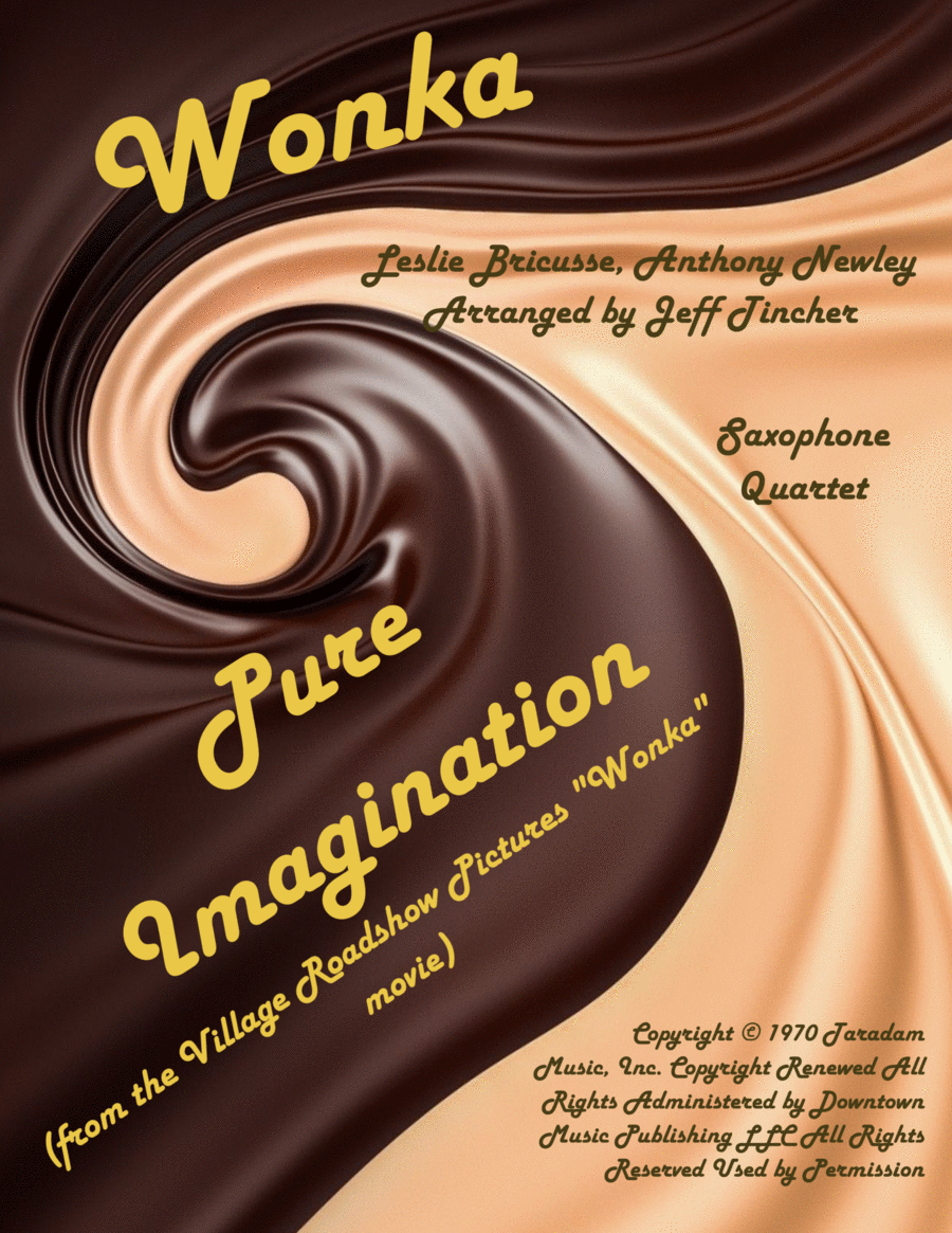 Pure Imagination Saxophone Quartet scores gallery preview page 1