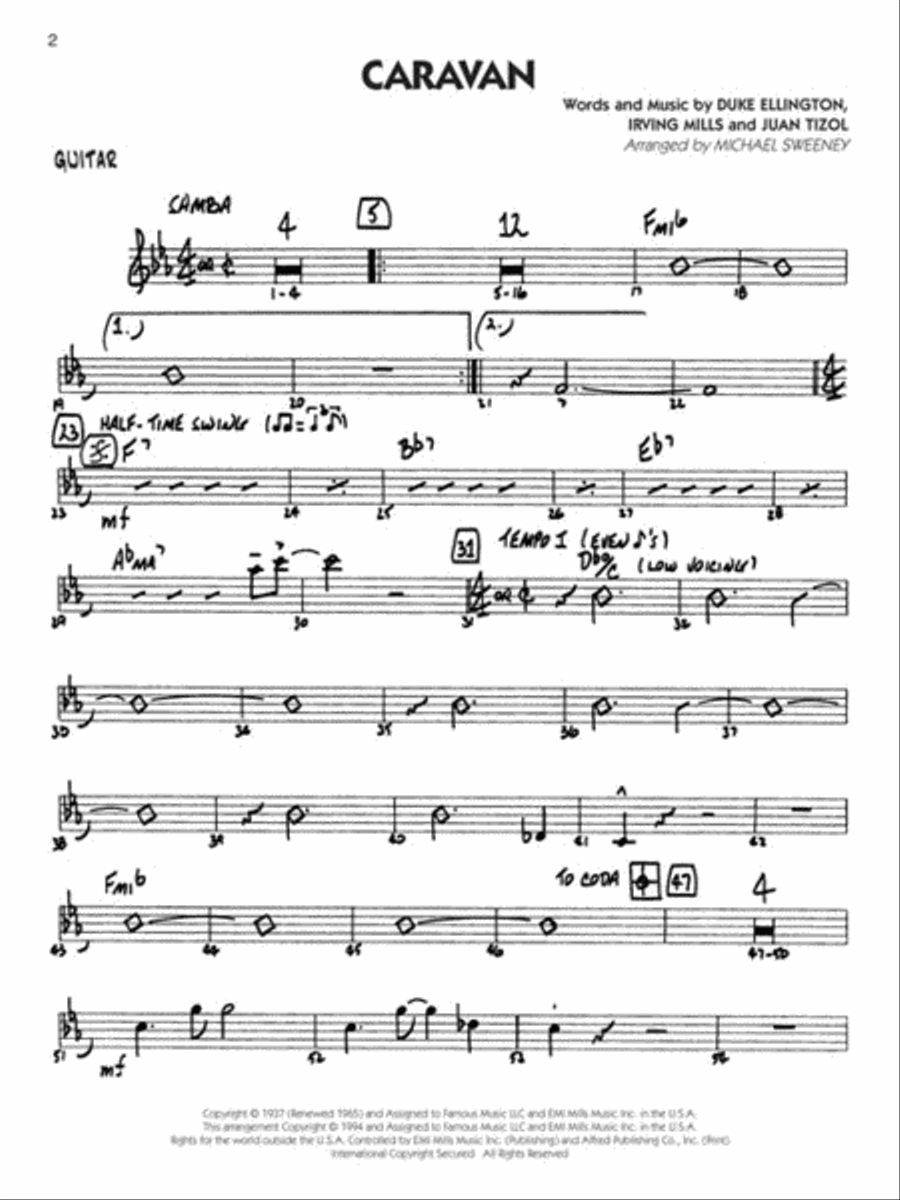 Duke Ellington - Guitar Big Band scores gallery preview page 3