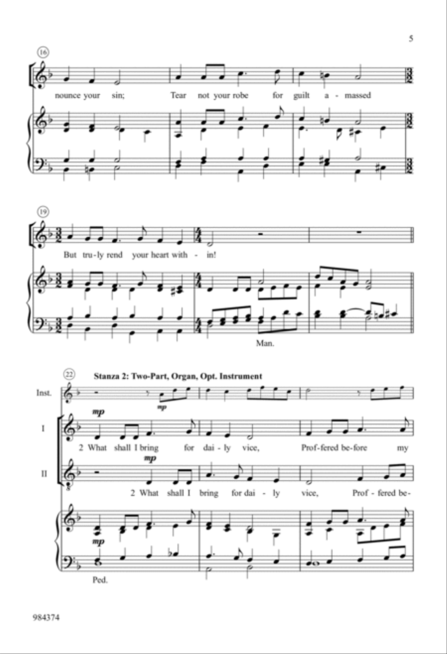 Now, Even Now, Declare a Fast 2-Part scores gallery preview page 4