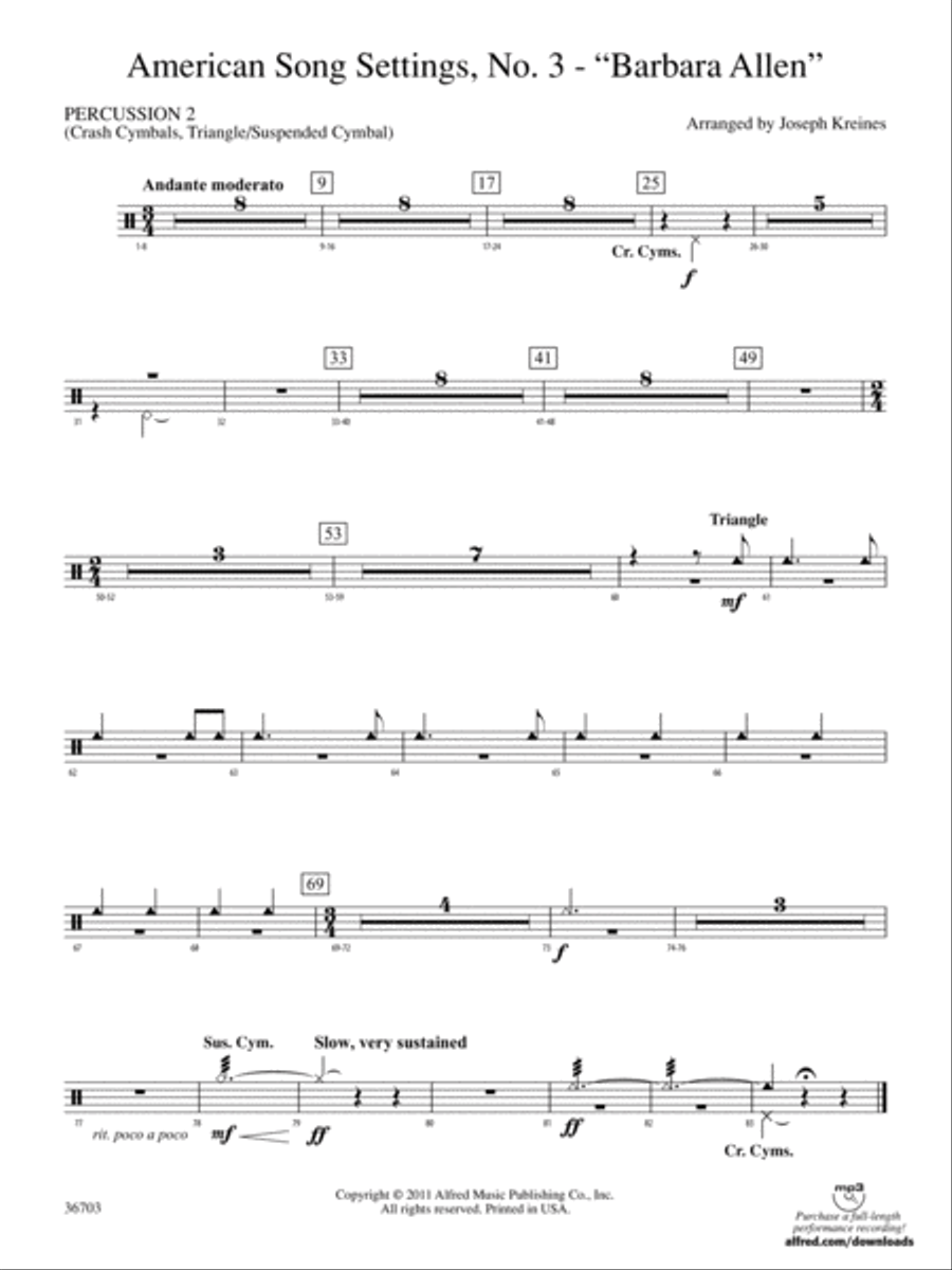 American Song Settings, No. 3 