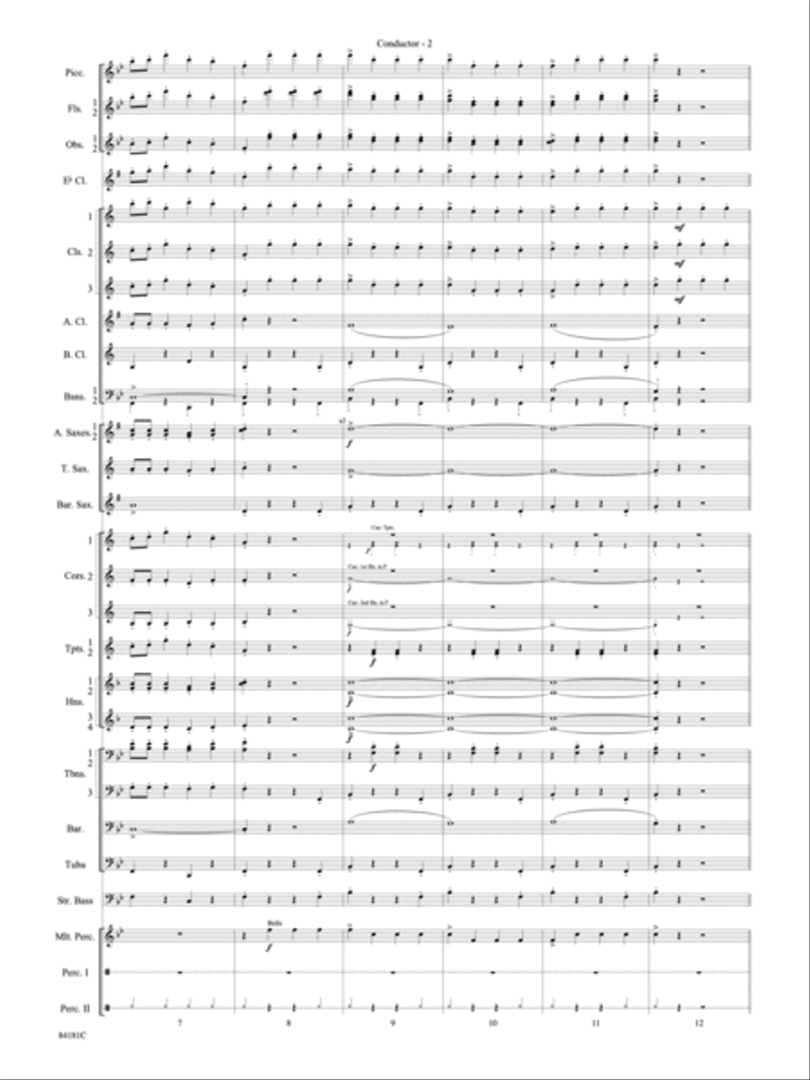 Sleigh Ride Concert Band scores gallery preview page 3