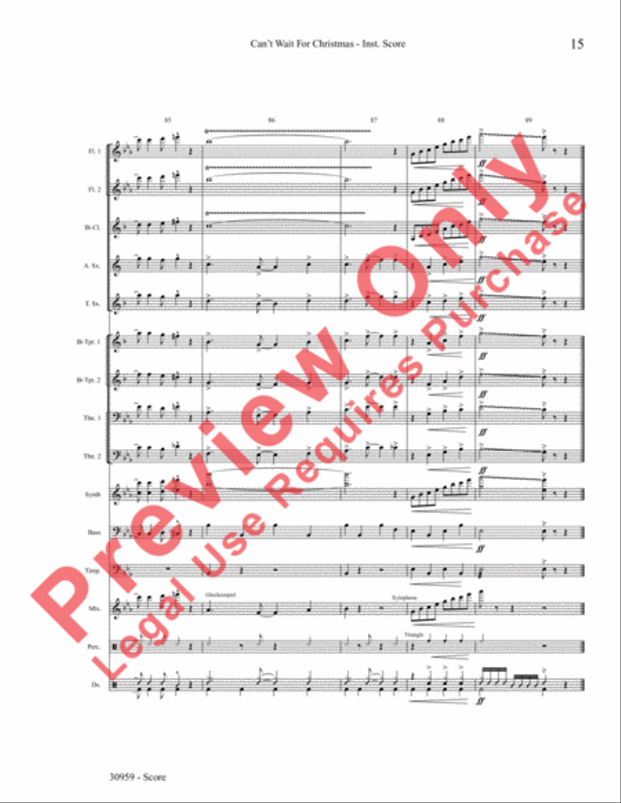 Can't Wait for Christmas Choir scores gallery preview page 16
