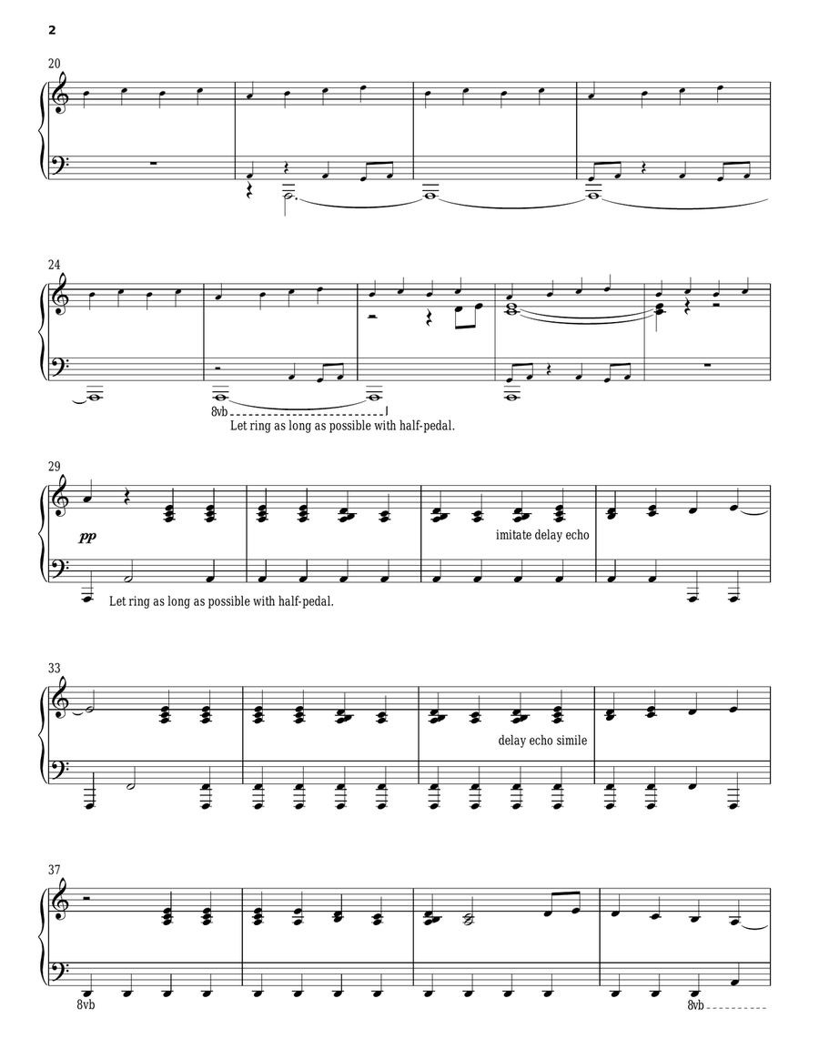 Michael Meets Mozart Piano Solo scores gallery preview page 2