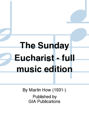 Book cover for The Sunday Eucharist - full music edition
