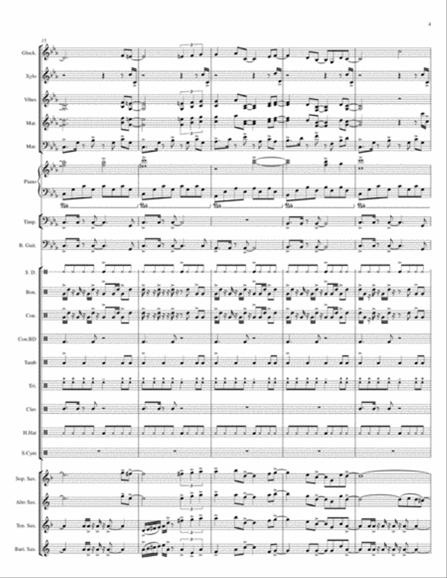 Night Life Saxophone scores gallery preview page 5