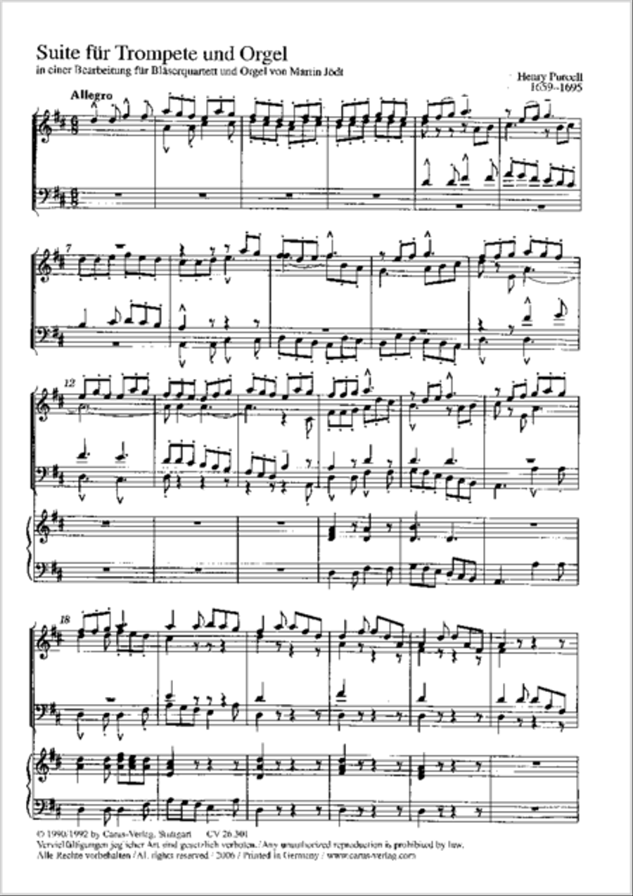 Suite for Trumpet and Organ