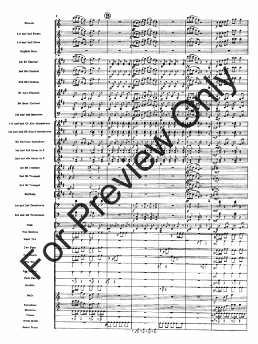 Variations On A Kitchen Sink Concert Band scores gallery preview page 7