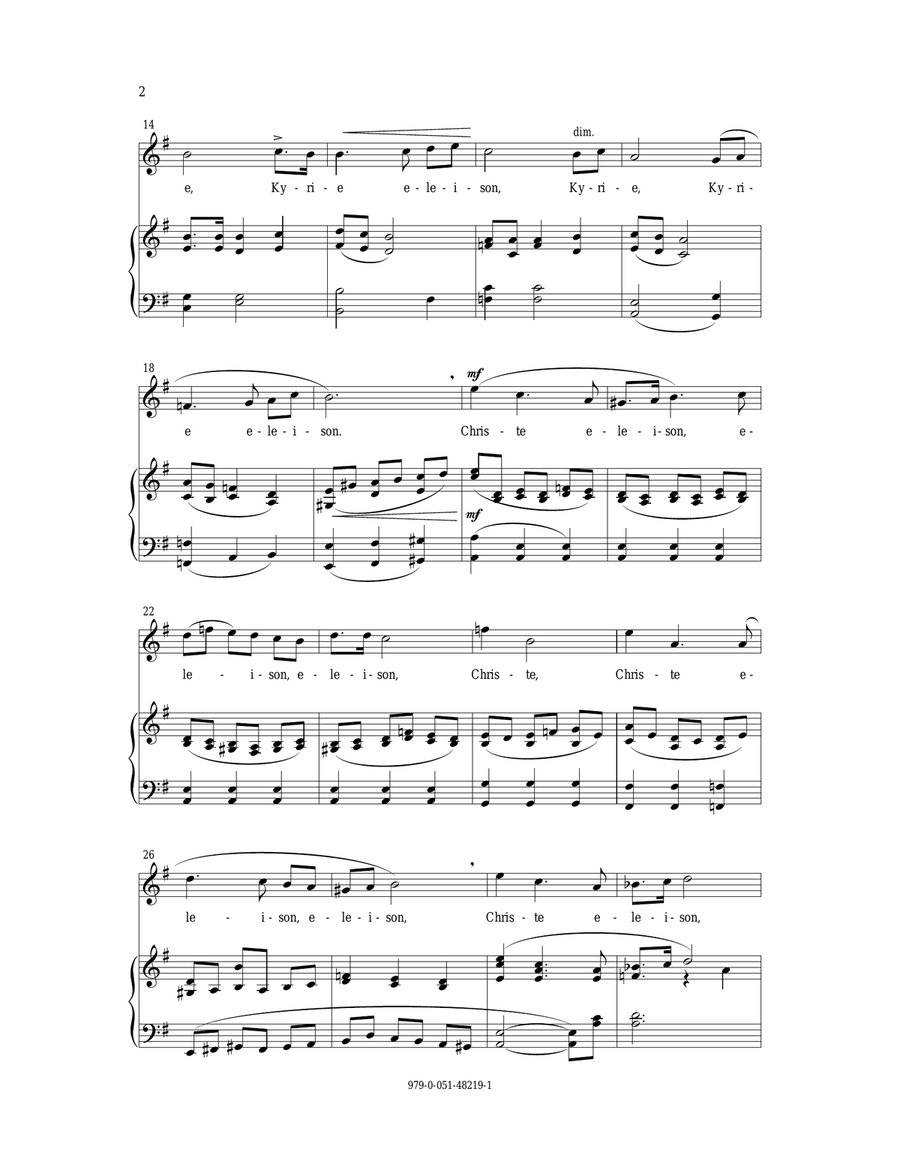 Healing The Brokenhearted (A Requiem Missa Brevis) SSA scores gallery preview page 2