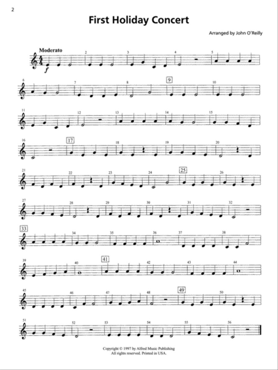 Accent on Performance Holiday Collection Concert Band scores gallery preview page 3