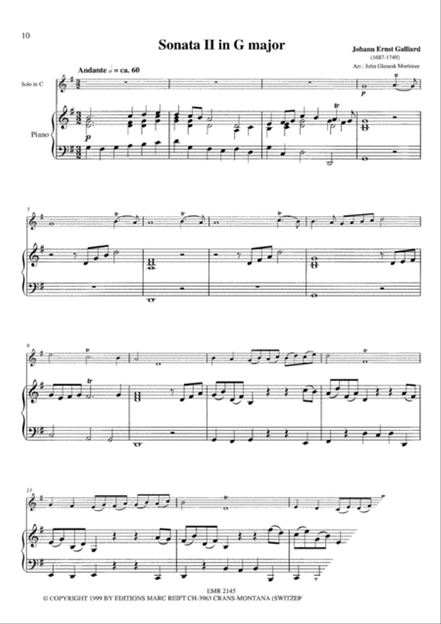 6 Sonatas Horn scores gallery preview page 4