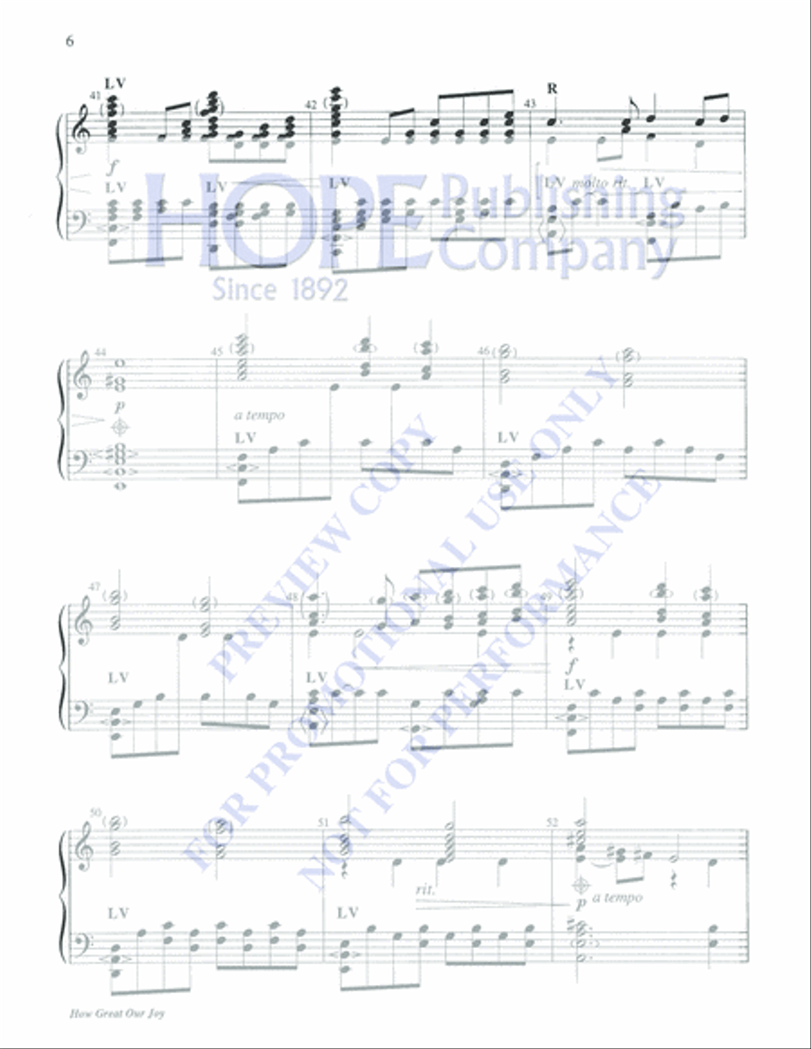 How Great Our Joy How Great Our Joy 5-Octaves scores gallery preview page 6