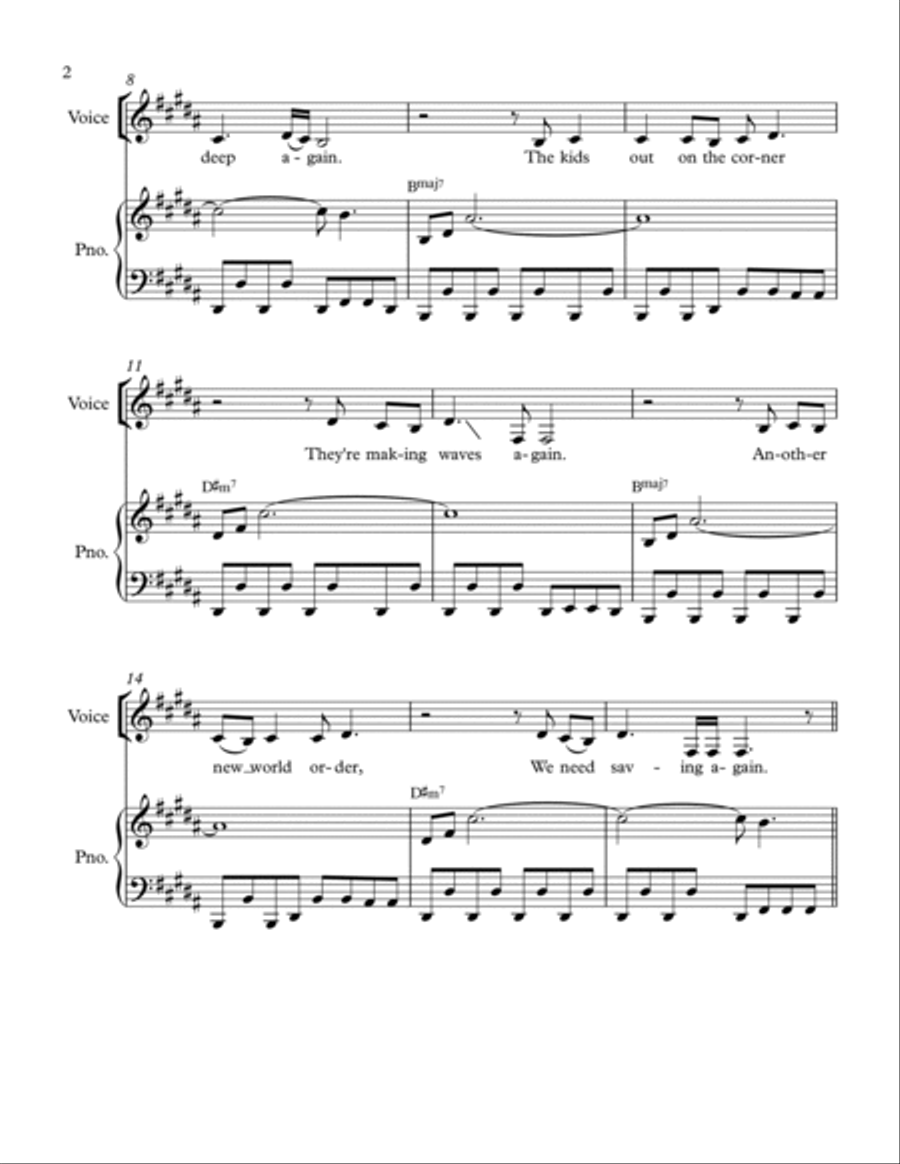 All Of Us Piano, Vocal, Guitar scores gallery preview page 2