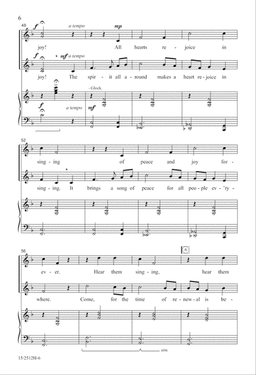 A Joyful Carol A Joyful Carol SSA scores gallery preview page 6