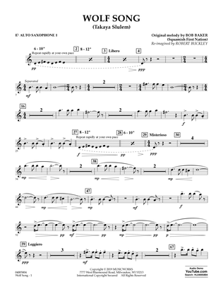 Wolf Song (Takaya Slulem) - Eb Alto Saxophone 1
