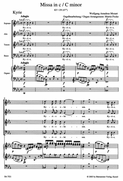 Missa c minor, KV 139 'Waisenhaus Mass'