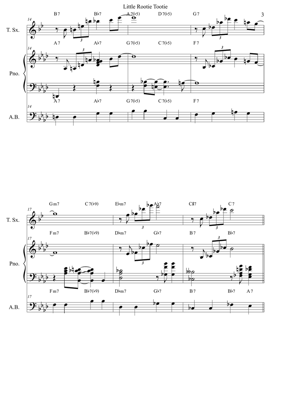 Little Rootie Tootie Little Rootie Tootie Small Ensemble scores gallery preview page 3