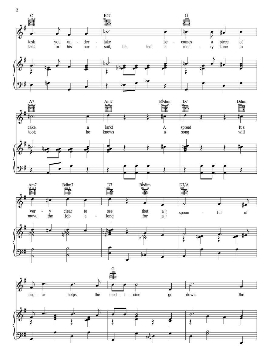A Spoonful Of Sugar (from Mary Poppins) Acoustic Guitar scores gallery preview page 2