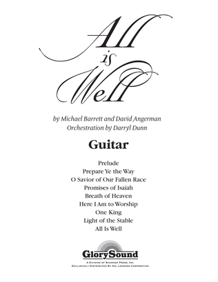 Book cover for All Is Well - Guitar