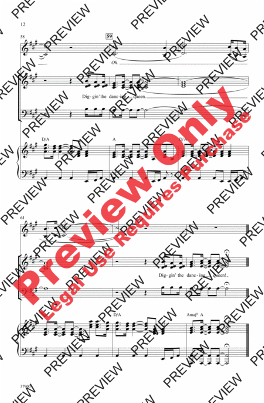 Dancing Queen 3-Part scores gallery preview page 23