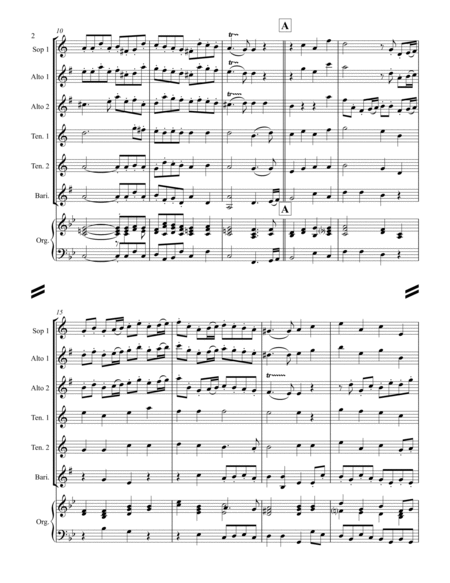 Purcell - Trio Sonata No.9 (for Saxophone Quintet SATTB or AATTB) image number null