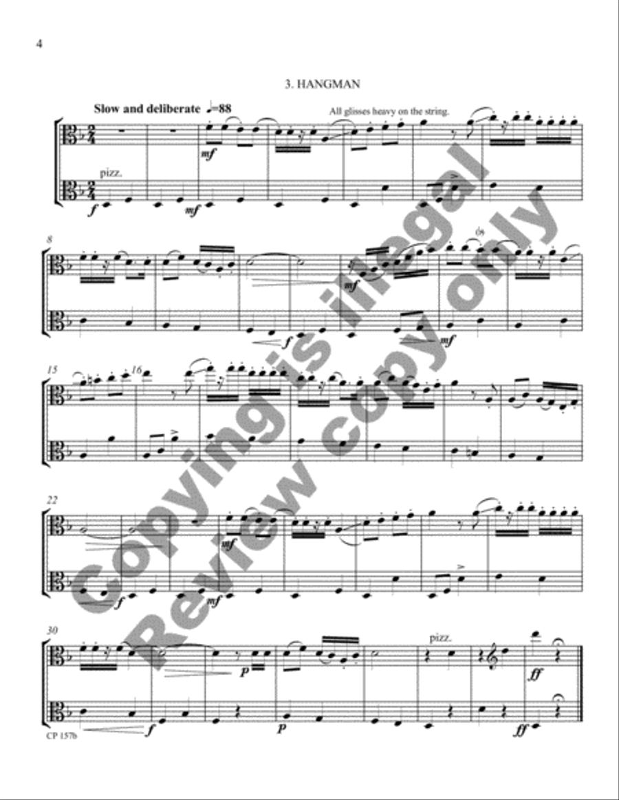 Cowboy Miniatures (Viola Version) Viola scores gallery preview page 21