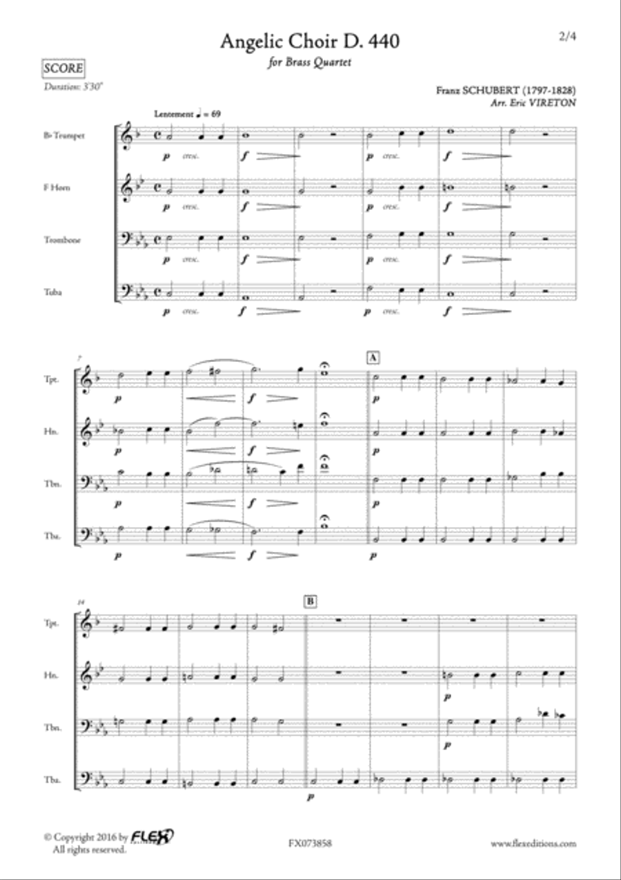 Angelic Choir D. 440 Choir scores gallery preview page 2