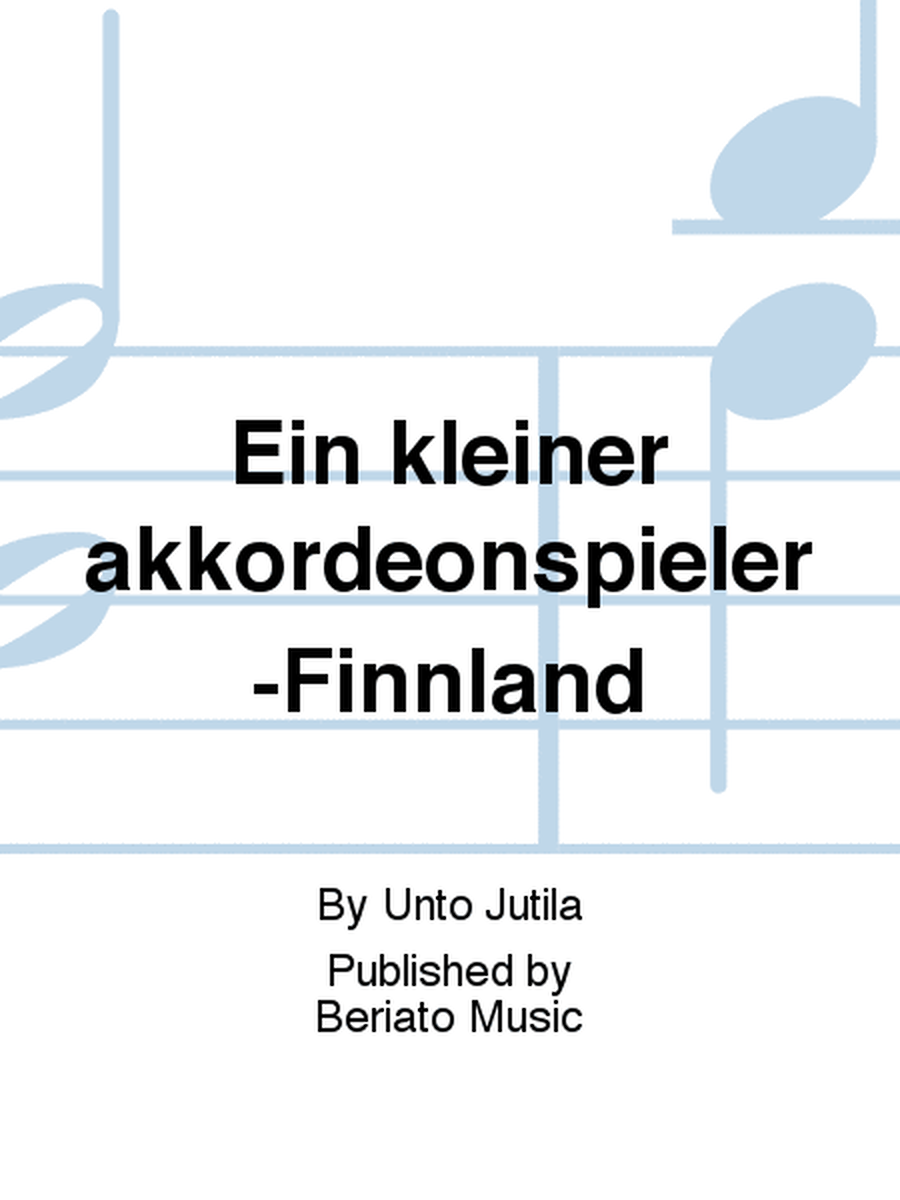 The Little Accordion Player - Finnland