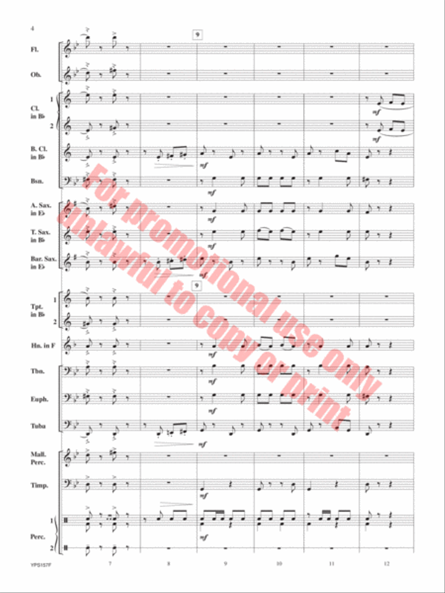 The Red Cape Concert Band scores gallery preview page 5