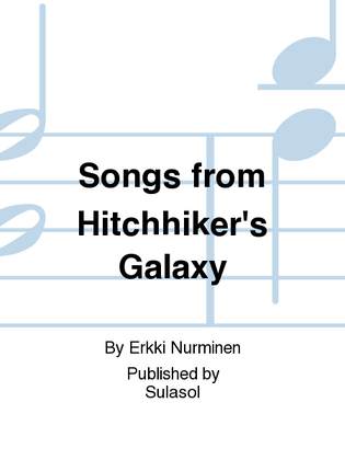 Book cover for Songs from Hitchhiker's Galaxy
