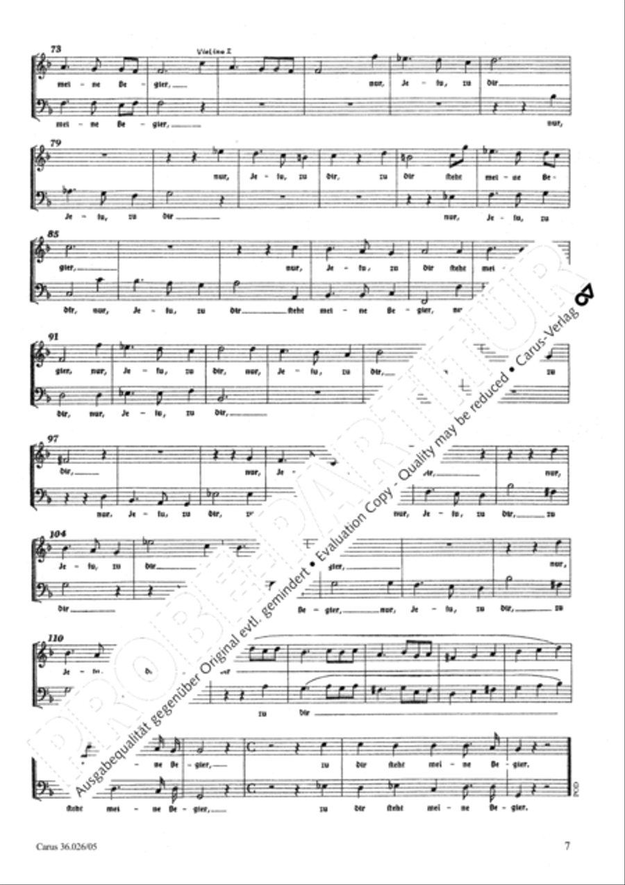 Now I indeed believe (Ich halte es dafur) Choir scores gallery preview page 8