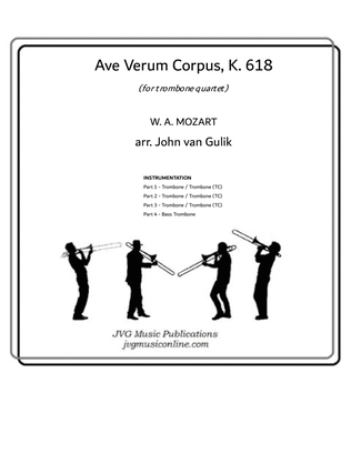 Book cover for Ave Verum - Trombone Quartet
