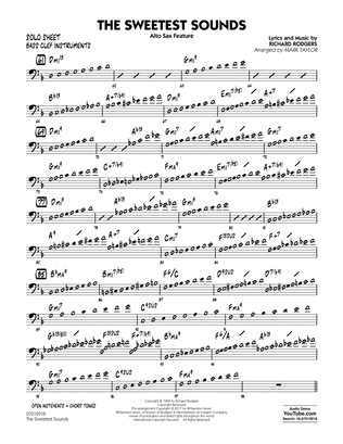 The Sweetest Sounds (Alto Sax Feature) - Bass Clef Solo Sheet