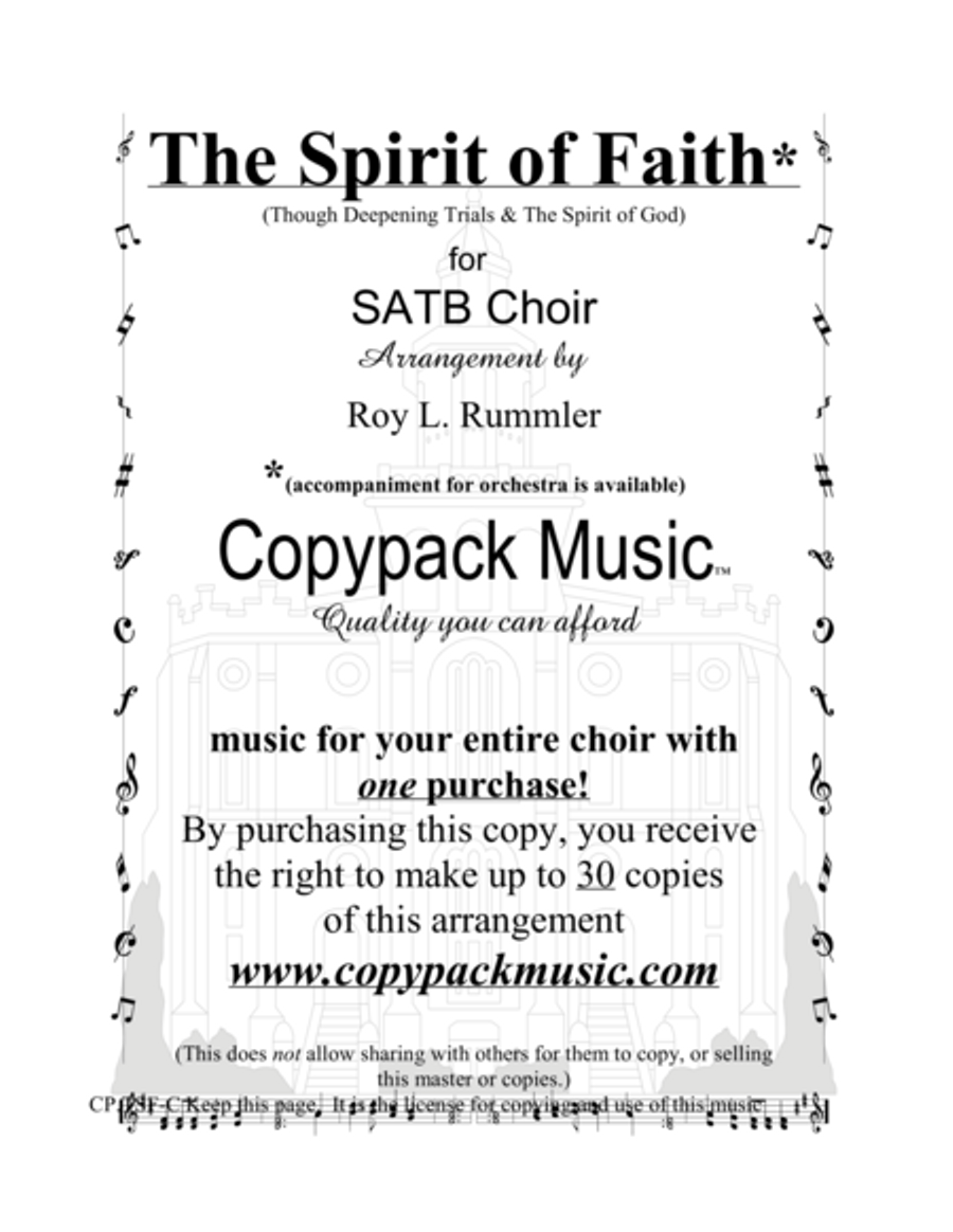 The Spirit of Faith Choir scores gallery preview page 1