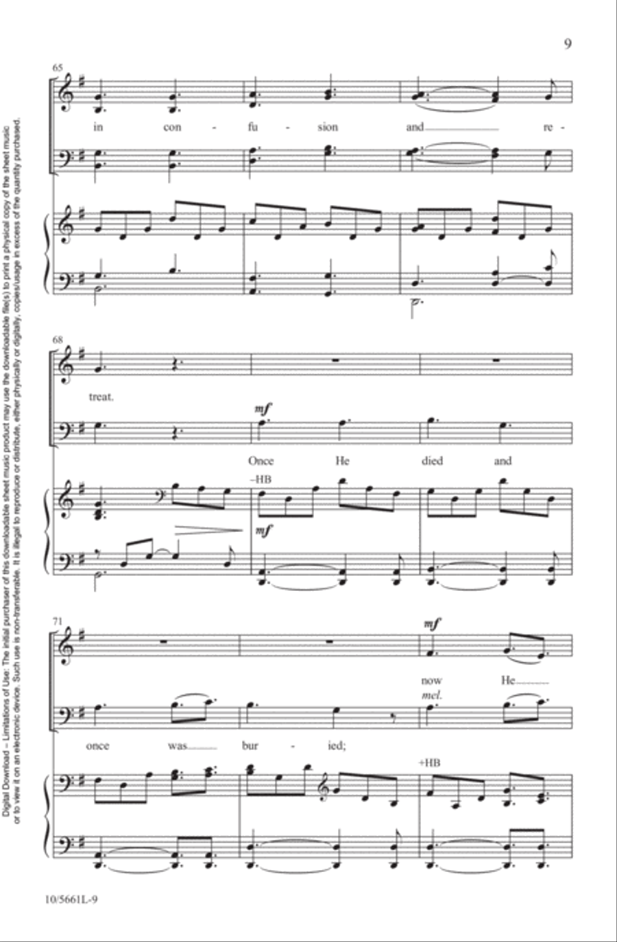 O Praise the Living King! 4-Part scores gallery preview page 9