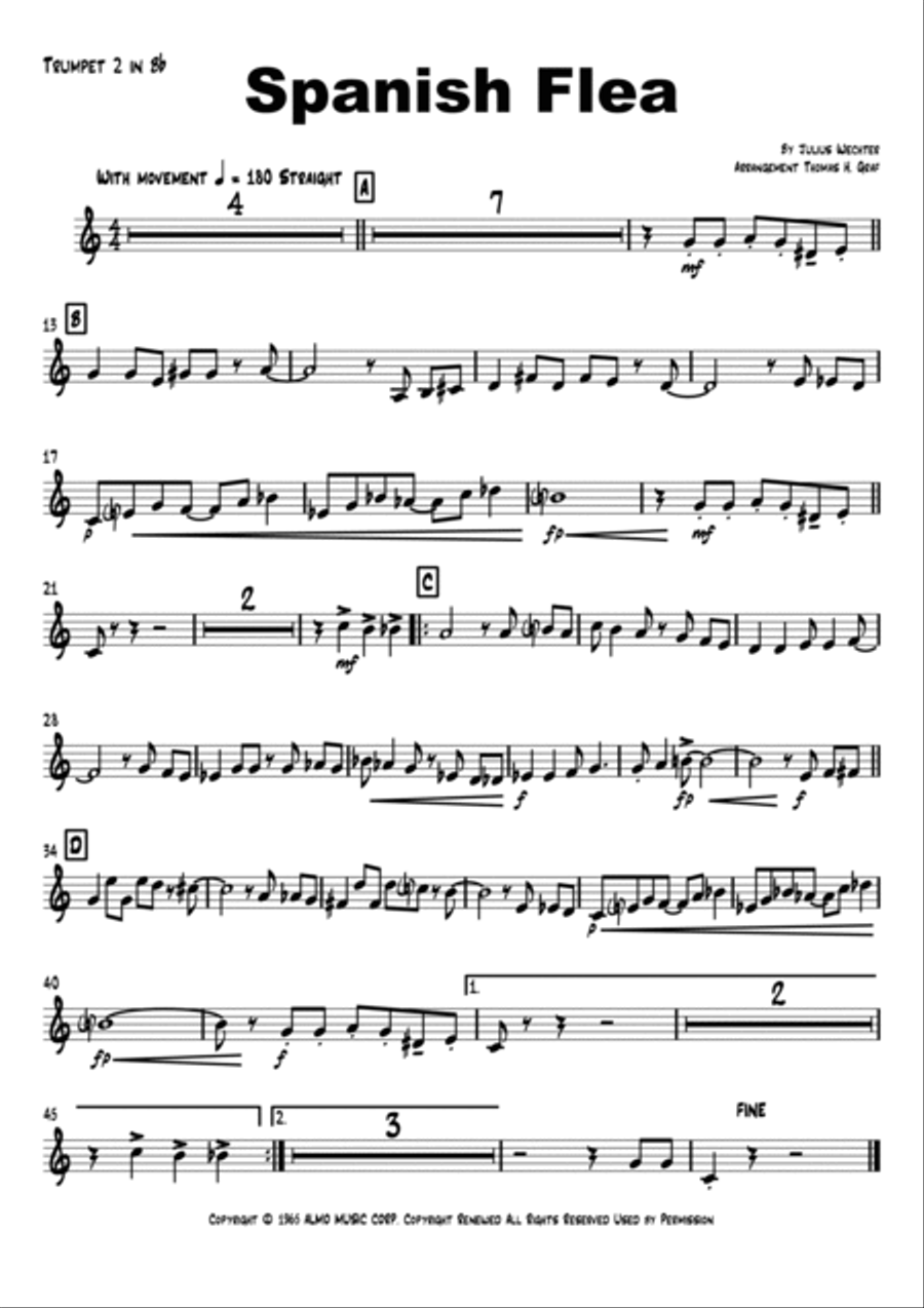 Spanish Flea Euphonium scores gallery preview page 6