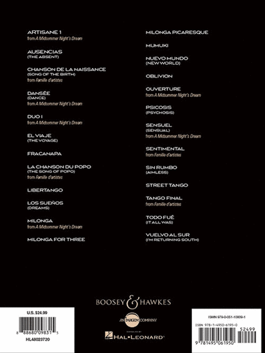 25 Piazzolla Tangos for Clarinet and Piano Clarinet Solo scores gallery preview page 7