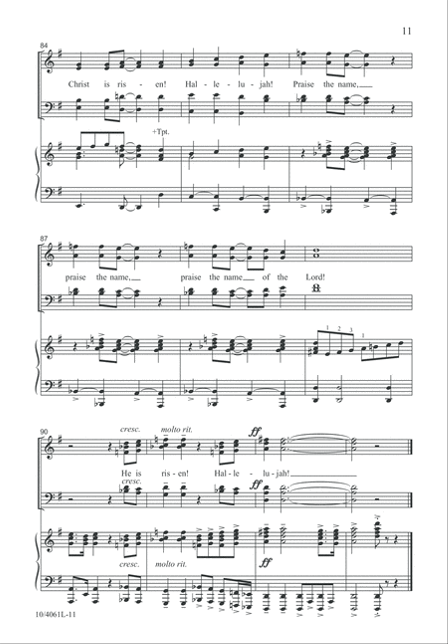 Resurrection Power 4-Part scores gallery preview page 11