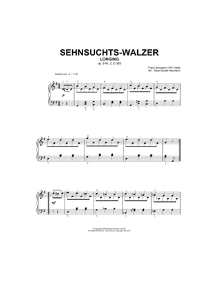 Sehnsuchts-Walzer (Longing), Op.9, No.2, D365