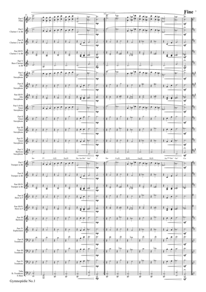 Gymnopédie No.1 - Eric Satie - Concert Band
