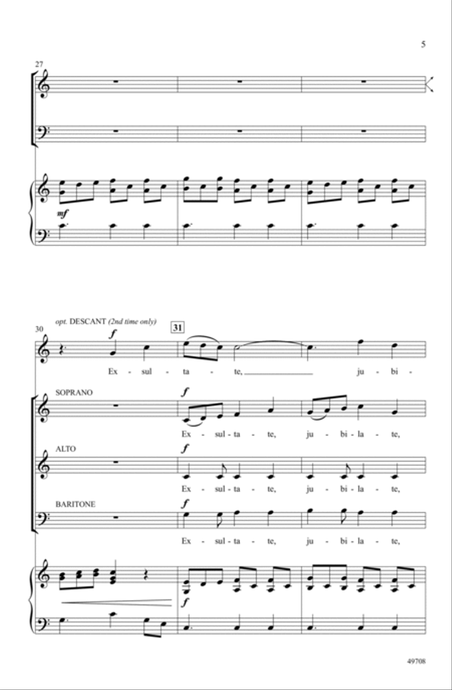 Exsultate in Seven Choir scores gallery preview page 4